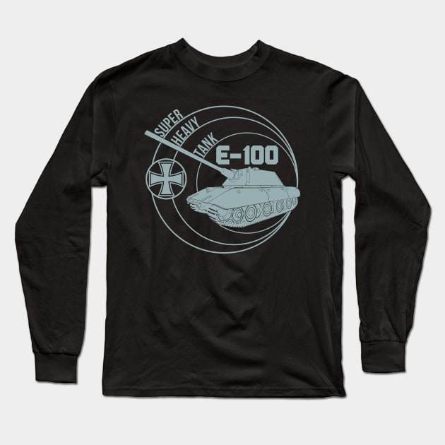 German E-100 tank Long Sleeve T-Shirt by FAawRay